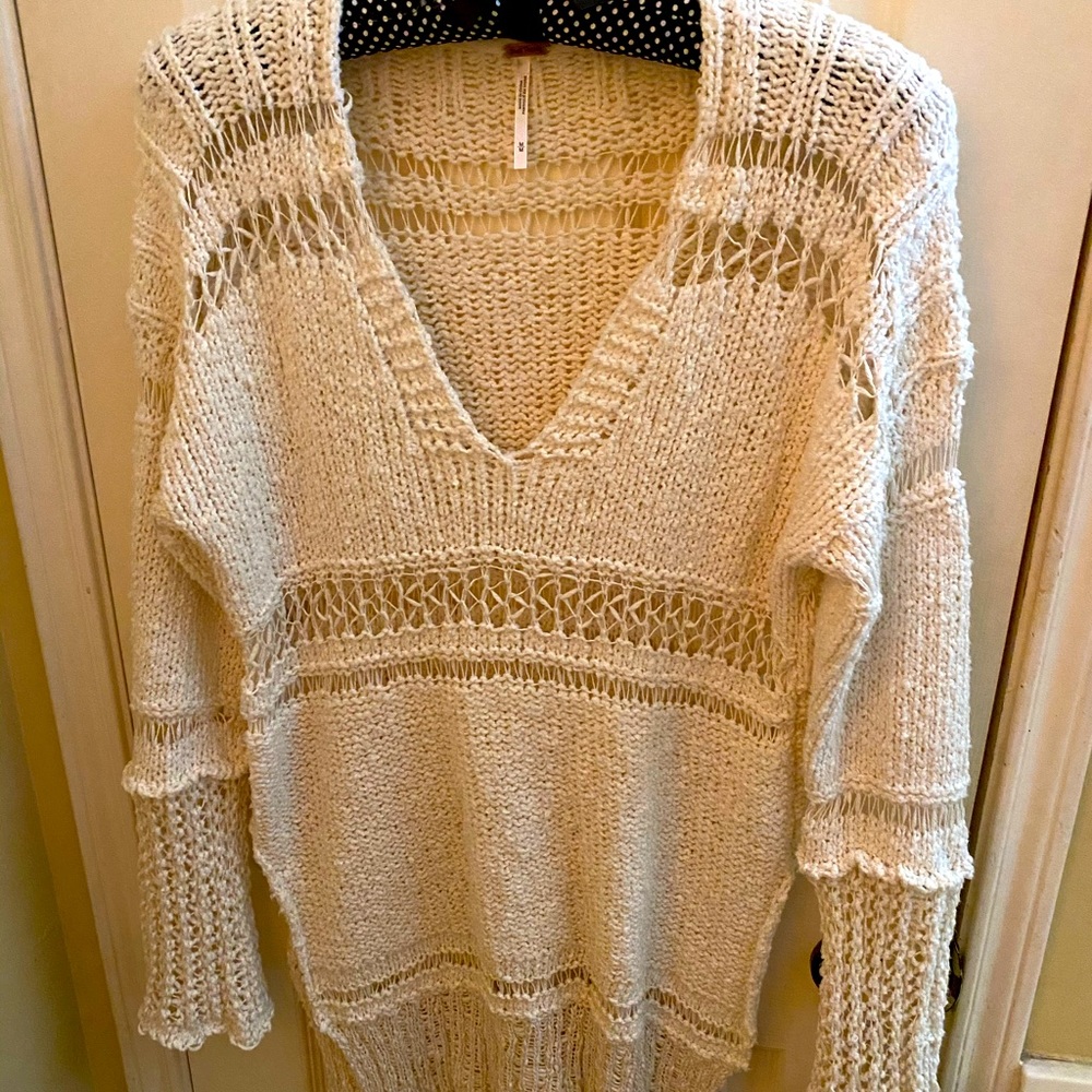 Free People Crochet Sweater